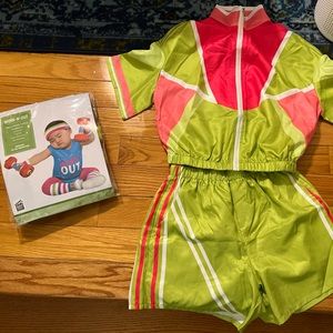 Matching mommy and me - 80s work out costumes